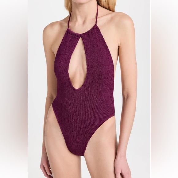 Bond-eye Bisou Keyhole One-Piece Swimsuit, Purple, OS, $198 - Picture 7 of 11